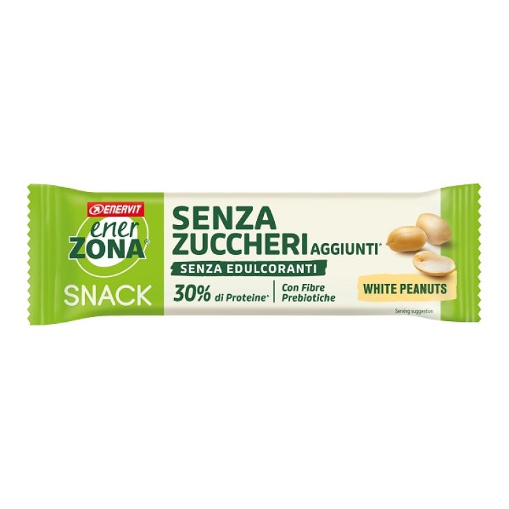 ENERZONA SNACK ARACHIDI COPERTURA BIANCA AL LATTE SENZA ZUCCHERI AGGIUNTI 33 G