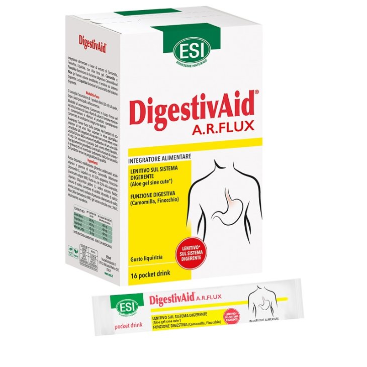 ESI DIGESTIVAID AR FLUX 16 POCKET DRINK -Supporto per Reflusso e Acidit&agrave;