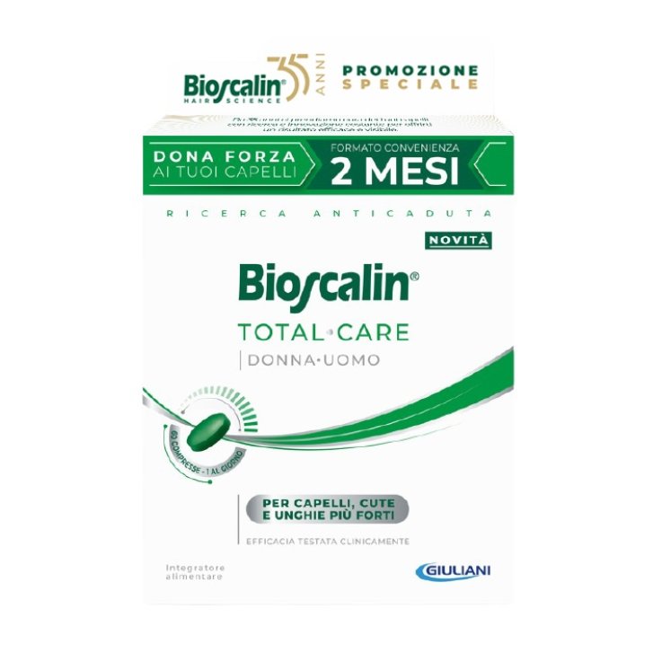 BIOSCALIN TOTAL CARE DONNA UOMO  60 COMPRESSE -  Integratore per Capelli, Unghie e Cute
