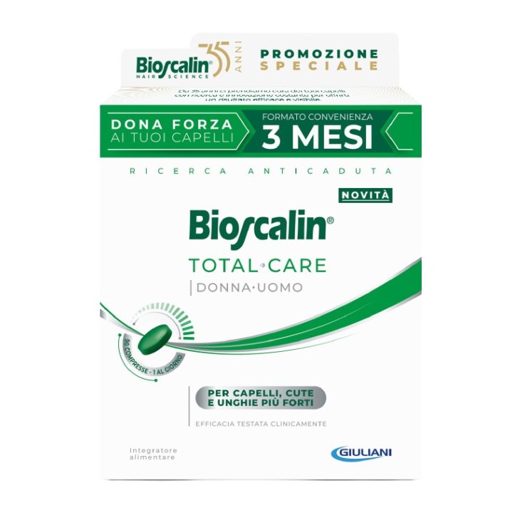 BIOSCALIN T-CARE 90COMPRESSE - Integratore per Capelli, Cute e Unghie pi&ugrave; Forti