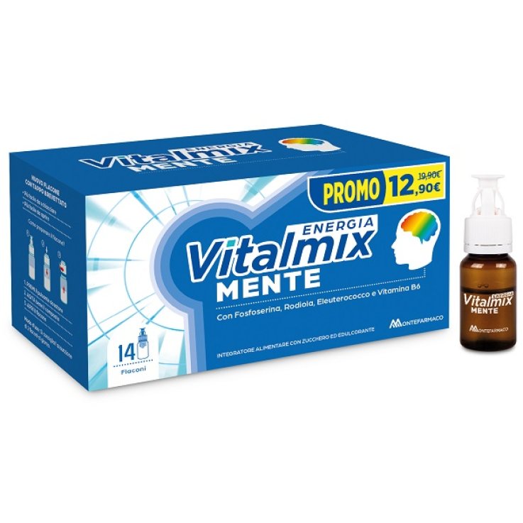 VITALMIX MENTE 14 FLACONCINI DA 10 ML PROMO CON ZUCCHERO EDEDULCORANTE SENZA GLUTINE E LATTOSIO