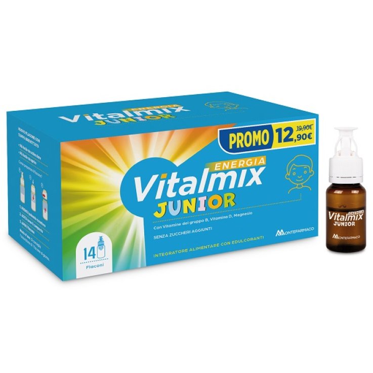 VITALMIX JUNIOR 14 FLACONCINI DA 10 ML PROMO CON EDULCORANTISENZA ZUCCHERI AGGIUNTI GLUTINE E LATTOSIO