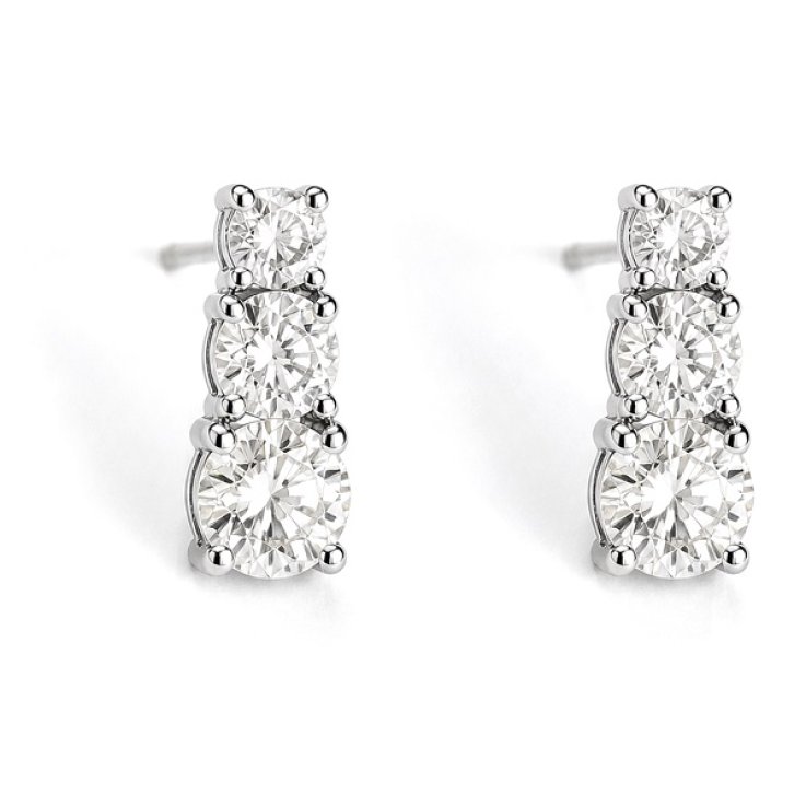MYLOVLY GIOIELLI GLOW TRIS PUNTI LUCE SCALARE ACCIAIO 316L ZIRCONE A5