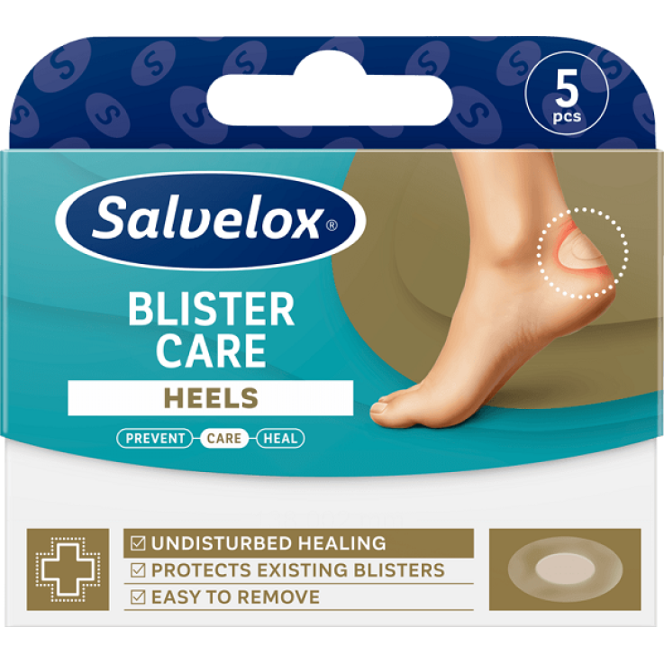 CEROTTO PER VESCICHE  AI TALLONI - SALVELOX BLISTER CARE HEELS 5 PEZZI
