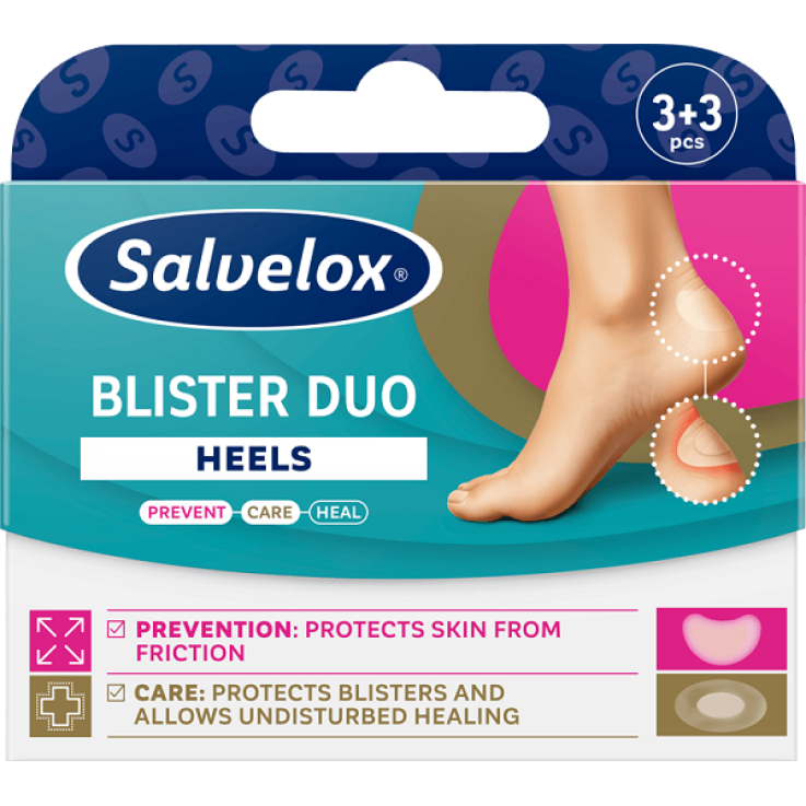 CEROTTO PER VESCICHE PREVENTIVI E PROTETTIVI - SALVELOX BLISTER DUO HEELS 3 + 3 PEZZI