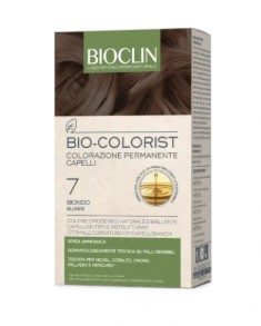 BIOCLIN BIO COLORIST 7 BIONDO KIT COMPOSTO DA BIO-COLORIST CREMA COLORANTE CAP 7 50ML+BIO-COLORIST RILEVATORE CREMA 75ML+ BIOCOLOR PROTECT MASCHERA 10ML+ SHAMPOO POSTCOLORE 10ML - Farmapanda Srl