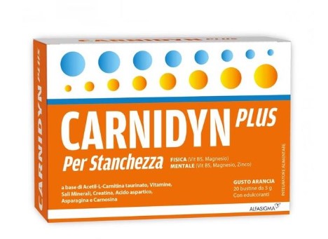 CARNIDYN PLUS 20 BUSTINE DA 5 G GUSTO ARANCIA - Farmapanda Srl
