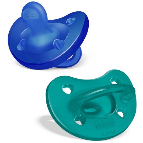 CHICCO GOMMOTTO SILICONE AZZURRO 6-16 MESI 2 PEZZI - Farmapanda Srl