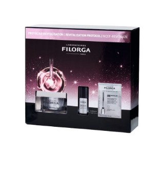 FILORGA XMAS COFFRET NCEF REVITALIZE 2025 1 NCEF REVITALIZE CREMA 50 ML + 1 NCEF REVITALIZE SERUM 5 ML + 1 NCEF REVITALIZE SHEET MASK - Farmapanda Srl