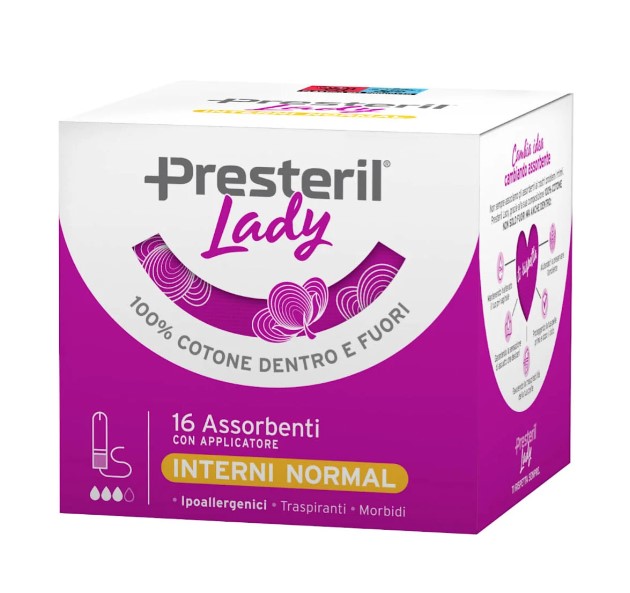 LADY PRESTERIL ASSORBENTI INTERNI NORMAL 16 PEZZI - Farmapanda Srl