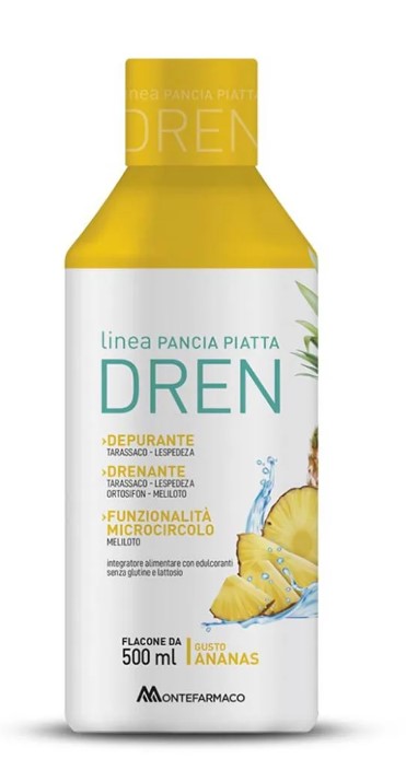 PANCIA PIATTA DREN 500 ML ANANAS - Farmapanda Srl