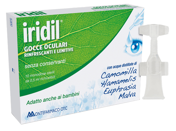 GOCCE OCULARI IRIDIL 10 AMPOLLE MONODOSE RICHIUDIBILI 0,5 ML - Farmapanda Srl