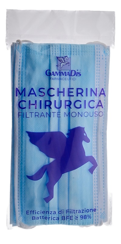MASCHERINA CHIRURGICA 3 PEZZI GAMMADIS - Farmapanda Srl