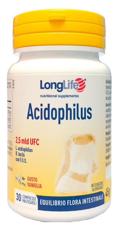 LONGLIFE ACIDOPHILUS 30 COMPRESSE MASTICABILI - Farmapanda Srl