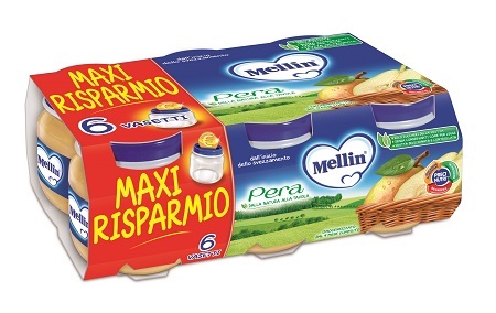 MELLIN OMOGENEIZZATO PERA 100 G 6 PEZZI - Farmapanda Srl
