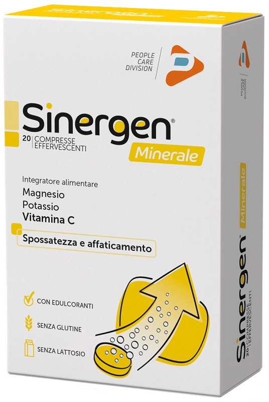 SINERGEN MINERALE LIMONE 20 COMPRESSE EFFERVESCENTI - Farmapanda Srl