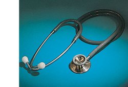 STETOFONENDOSCOPIO PROFESSIONAL CORPO IN ACCIAIO INOX 18/8, ARCHETTO BIAURICOLARE CROMATO CON DOPPIA MOLLA INTERNA - Farmapanda Srl