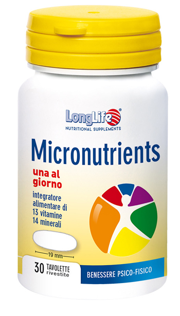 LONGLIFE MICRONUTRIENTS 30 TAVOLETTE RIVESTITE - Farmapanda Srl