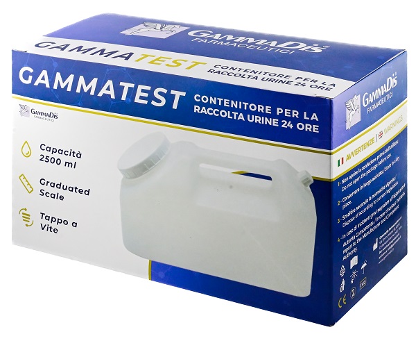 CONTENITORE STERILE PER LA RACCOLTA URINA GAMMASI 24H 2500 ML GAMMADIS - Farmapanda Srl
