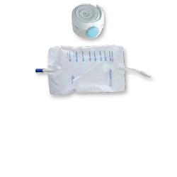 SACCA RACCOGLI URINA DA GAMBA PER INCONTINENZA IN PVC 750 ML TUBO RACCORDO DIRITTO 10 CM+RUBINETTO SCARICO+VALVOLA ANTIREFLUSSO+2 FASCE A BOTTONI 10 PEZZI - Farmapanda Srl