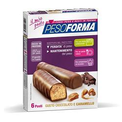 PESOFORMA BARRETTA CIOCCOLATO CARAMELLO 12 X 31 G - Farmapanda Srl