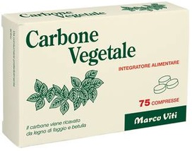 CARBONE VEGETALE 75 COMPRESSE - Farmapanda Srl