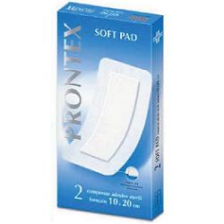 GARZA COMPRESSA PRONTEX SOFT PAD AUTOADESIVA 10X20CM 2 PEZZI - Farmapanda Srl