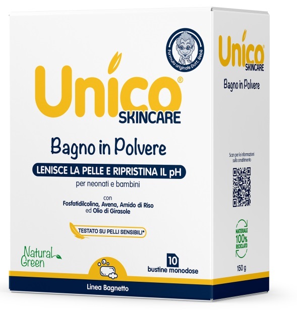 UNICO BAGNO NEONATI BAMBINI 10 BUSTINE 15 G - Farmapanda Srl