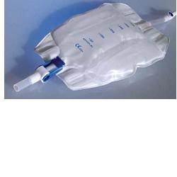 SACCA RACCOGLI URINA DA GAMBA PER INCONTINENZA IN PVC 750 ML TUBO RACCORDO DIRITTO 30 CM+RUBINETTO SCARICO+VALVOLA ANTIREFLUSSO+2 FASCE A BOTTONI 30 PEZZI - Farmapanda Srl