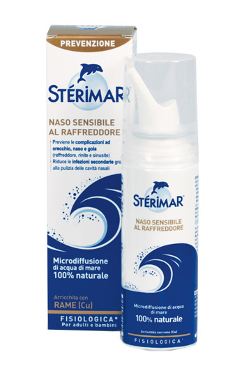 STERIMAR NASO SENSIBILE AL RAFFREDDORE ACQUA DI MARE SPRAY 100 ML - Farmapanda Srl