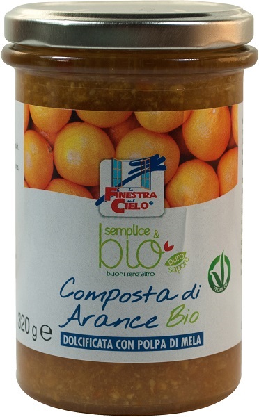 COMPOSTA DI ARANCE CON POLPA DI MELA BIO 320 G - Farmapanda Srl