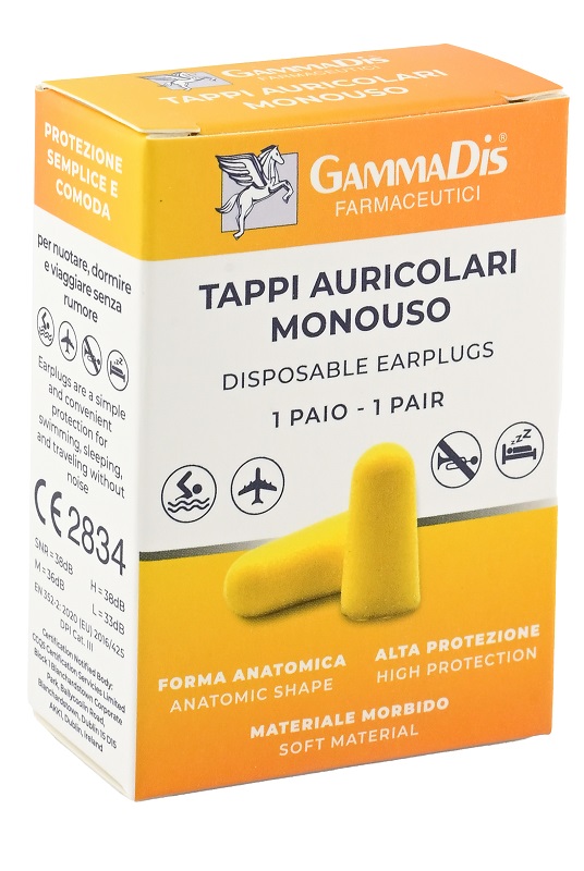 TAPPO AURICOLARE EAR GOMMAPIUMA 2 PEZZI GAMMADIS - Farmapanda Srl