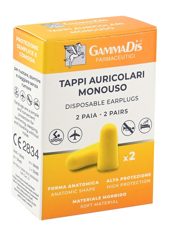 TAPPO AURICOLARE EAR GOMMAPIUMA 4 PEZZI GAMMADIS - Farmapanda Srl