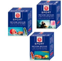 TAPPO AURICOLARE IN SILICONE PIC SPORT 6 PEZZI - Farmapanda Srl