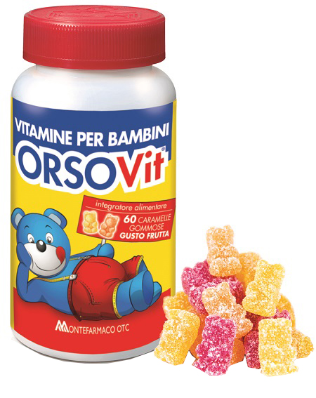 ORSOVIT CARAMELLE GOMMOSE VITAMINA BB SENZA GLUTINE 60 PEZZI - Farmapanda Srl