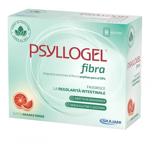 PSYLLOGEL FIBRA ARANCE ROSSE 20 BUSTINE - Farmapanda Srl