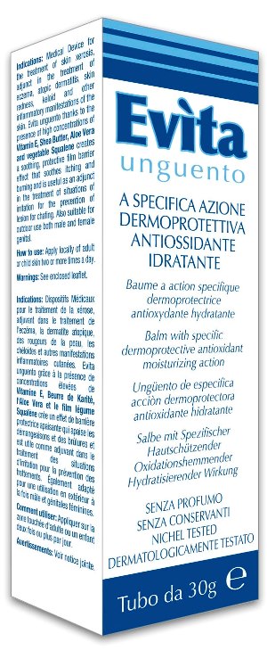 EVITA UNGUENTO A SPECIFICA AZIONE DERMOPROTETTIVA ANTIOSSIDANTE IDRATANTE 30 ML - Farmapanda Srl