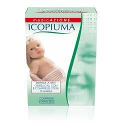 ICOPIUMA BENDA A COMPRESSIONE FISIOLOGICA RETE OMBELICALE CON GARZE STERILI 1 PEZZO - Farmapanda Srl