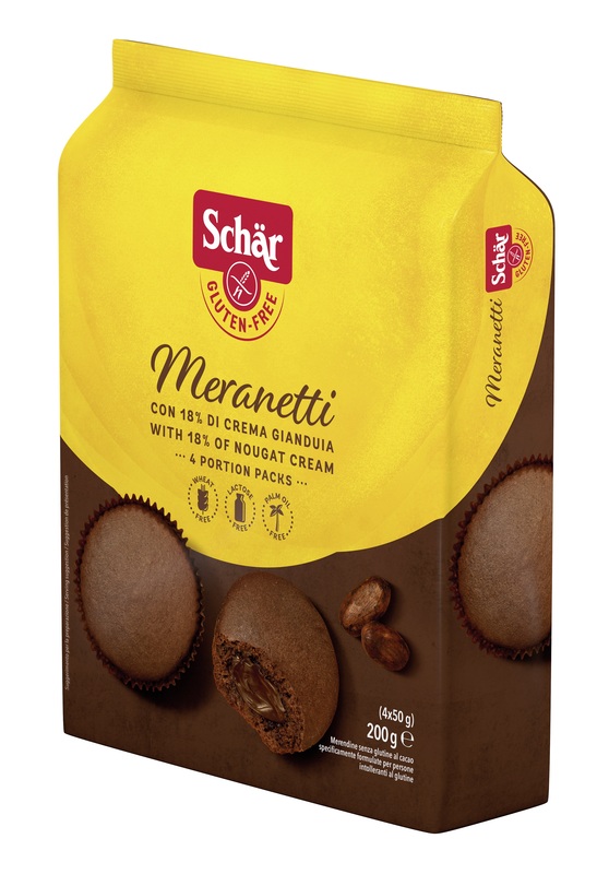 SCHAR MERANETTI CON CREMA GIANDUIA 4 PEZZI DA 50 G - Farmapanda Srl