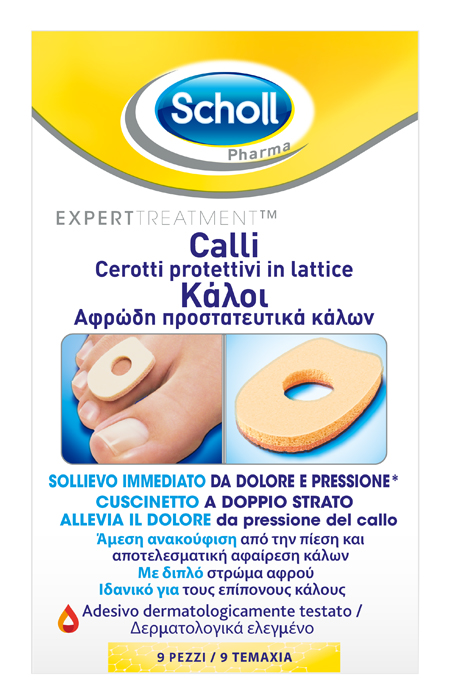 CEROTTO PROTETTIVO PER CALLI SCHOLL IN LATTICE 9 PEZZI - Farmapanda Srl