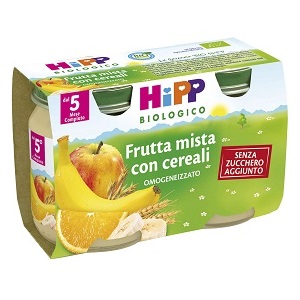 HIPP BIO HIPP BIO OMOGENEIZZATO FRUTTA MISTA CON CEREALI 2X125 G - Farmapanda Srl