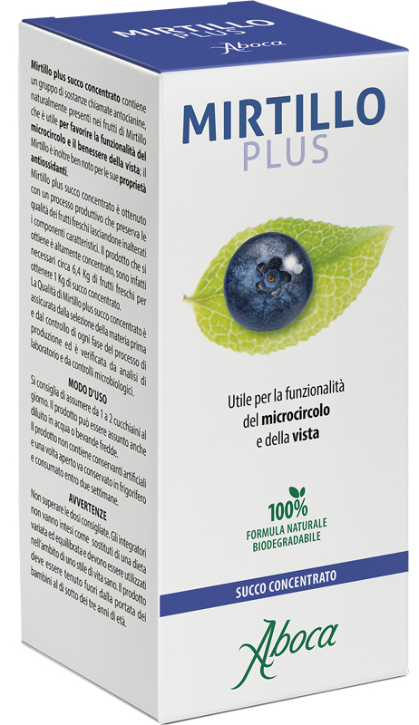 MIRTILLO PLUS SUCCO CONCENTRATO 100 ML - Farmapanda Srl