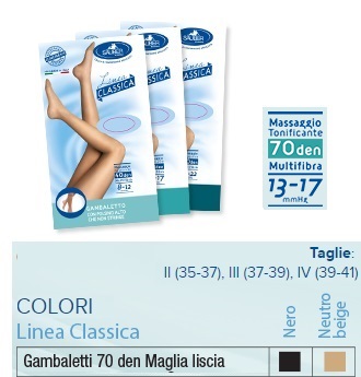 SAUBER GAMBALETTO 70 MAGLIA LISCIA NERO 4 LINEA CLASSICA - Farmapanda Srl