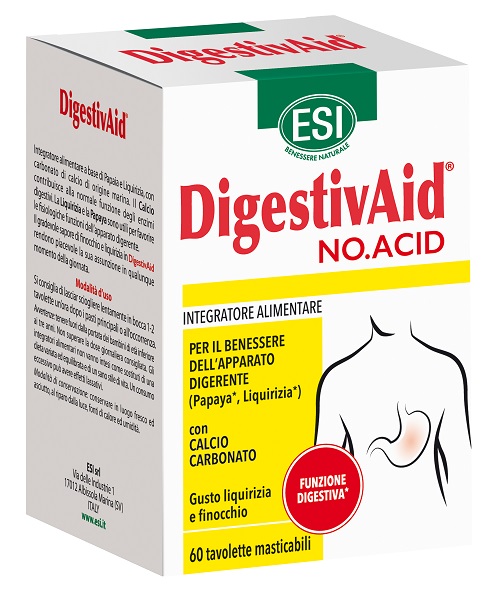 ESI DIGESTIVAID NO ACID 60 TAVOLETTE - Farmapanda Srl