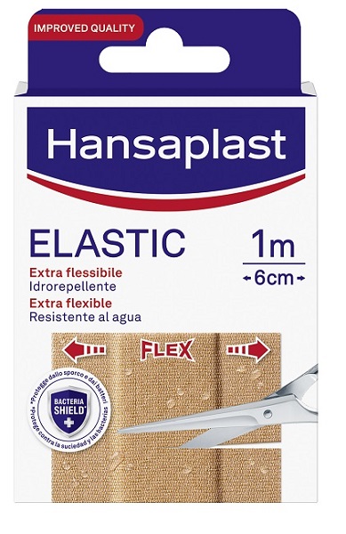 CEROTTO IN STRISCIA HANSAPLAST ELASTIC EXTRA FLESSIBILE 6 CM LUNGHEZZA 1 M 10 PEZZI - Farmapanda Srl