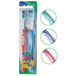 GUM SUPER TIP 463 COMPACT SPAZZOLINO MEDIO BONUS PACK 2 PEZZI - Farmapanda Srl