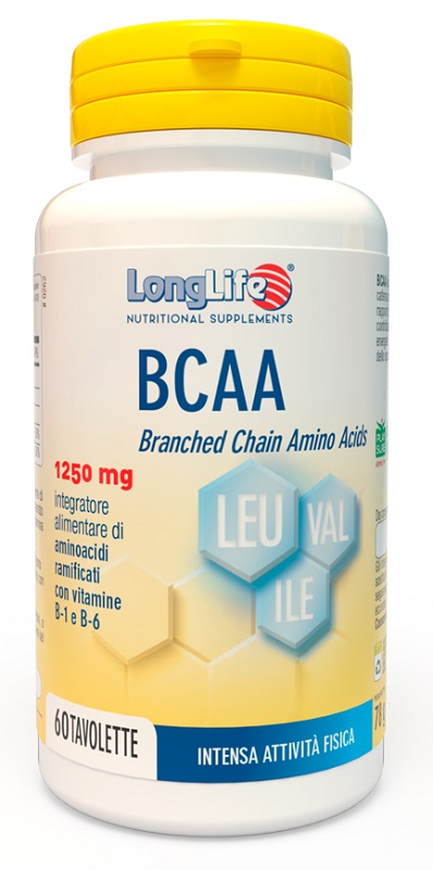 LONGLIFE BCAA 1250 MG 60 TAVOLETTE - Farmapanda Srl