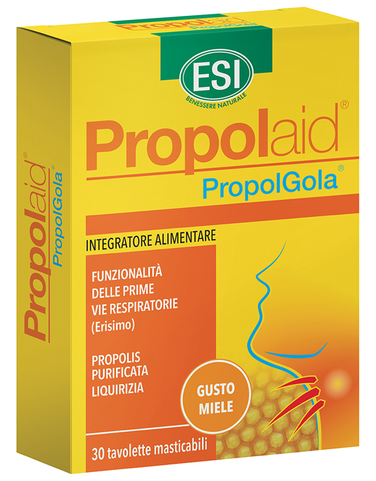 ESI PROPOLAID TAVOLETTE GOLA MIELE 30 TAVOLETTE - Farmapanda Srl