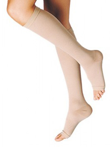GAMBALETTO TERAPEUTICO DUALSAN A COMPRESSIONE DECRESCENTE KKL2 PUNTA APERTA BEIGE UNISEX 5 1 PAIO - Farmapanda Srl