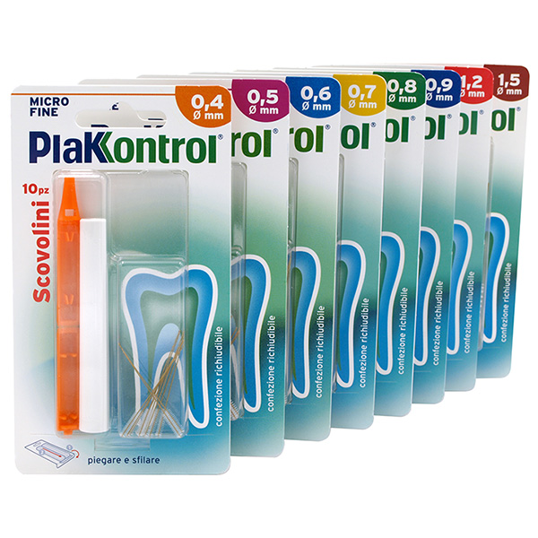 PLAKKONTROL MINIGRIP SCOVOLINO 0,5 MM 10 PEZZI - Farmapanda Srl